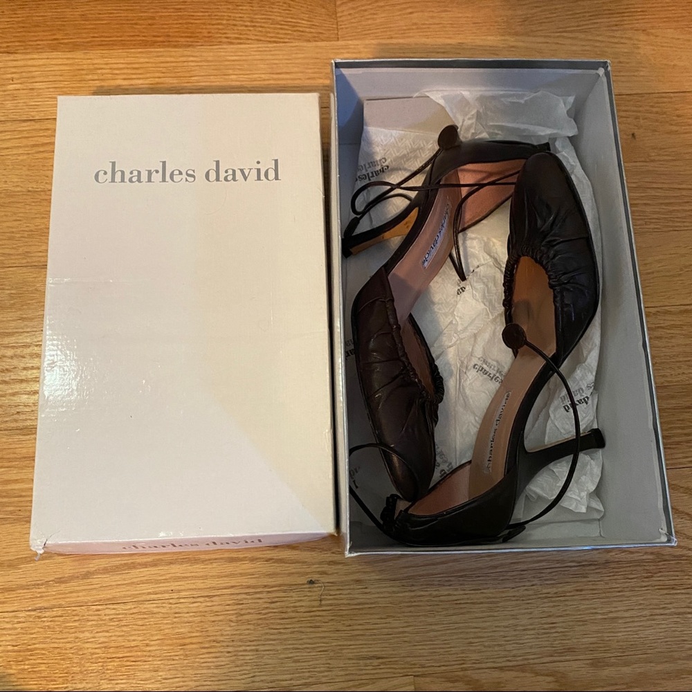 Charles David Brown Leather Heels 7